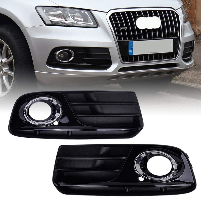 Runmade Front Bumper Lower Passanger Side Fog Light Grill Compatible with Audi 13 14 15 Q5 - Image 2